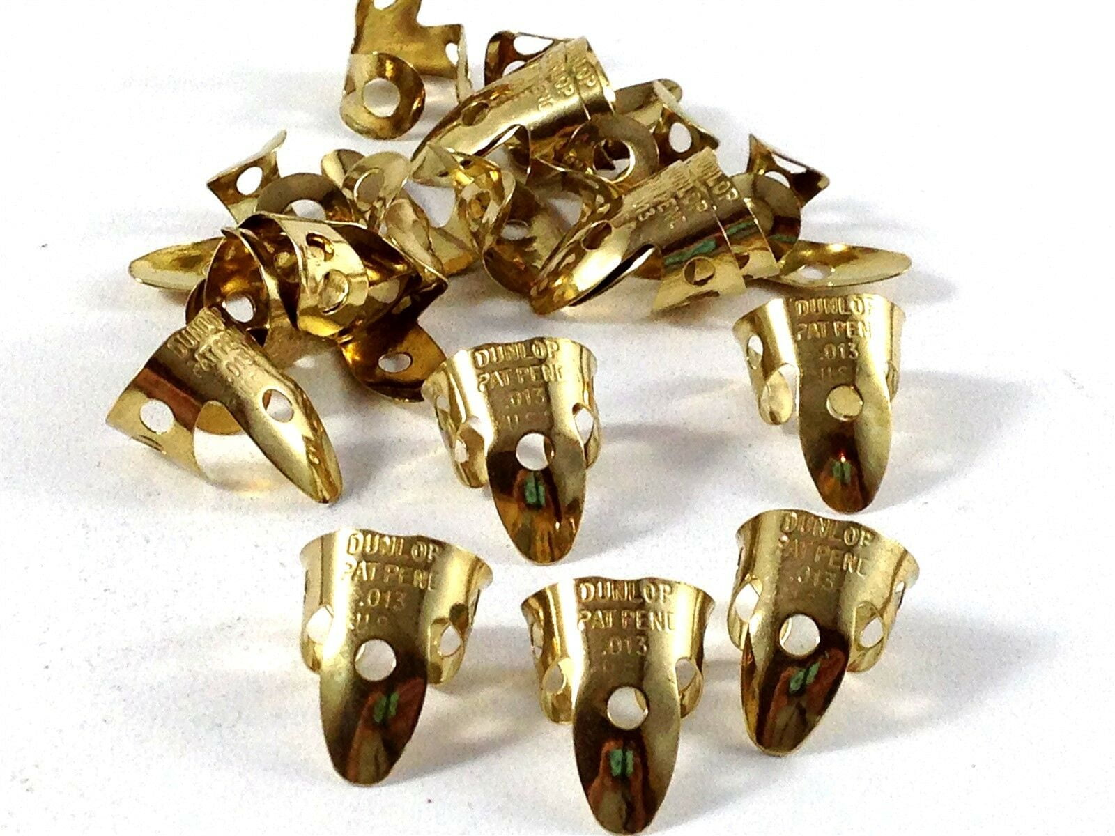 Dunlop Brass Mini (small) Metal Finger Picks  .013  371R013  20 Picks