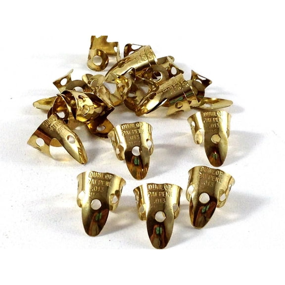 Dunlop Brass Mini (small) Metal Finger Picks .013 371R013 20 Picks