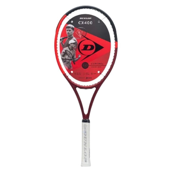Dunlop CX 400 Tennis Racquet , Red/Black 4 1/8
