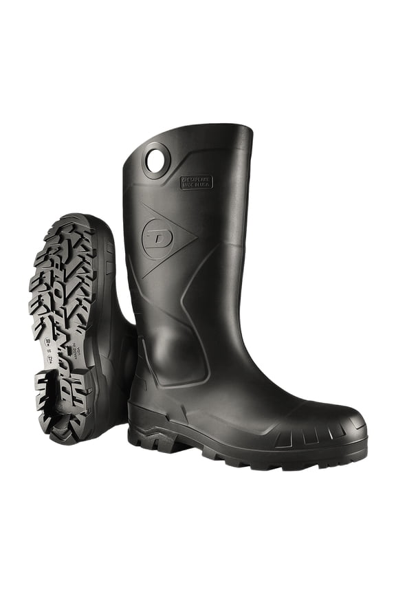 Chesapeake 8677600.05 Rubber Boots, Steel Toe, Unisex Size 5, 14 in Boot, PVC, Black