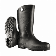 DUNLOP Chesapeake Men's Waterproof Boots - Lightweight, Slip-Resistant, All-Day Comfort, Black, Size 3 US