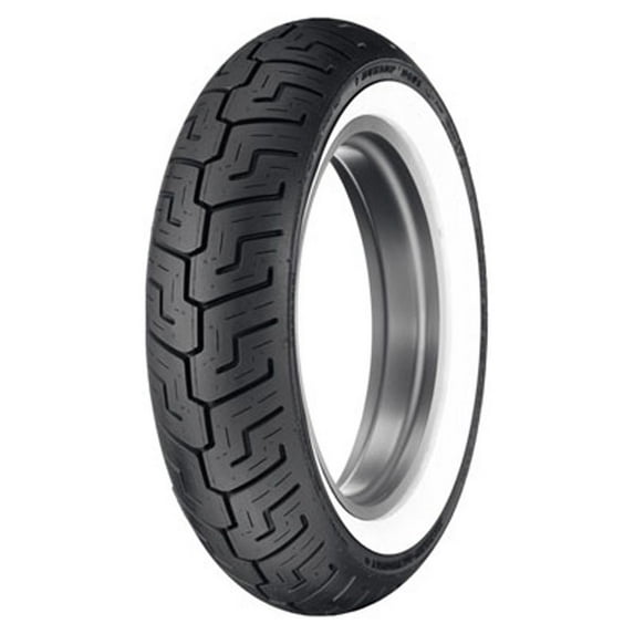 Dunlop D401 Rear Motorcycle Tire 150/80B-16 (71H) Wide White Wall Compatible With Indian Scout 2018