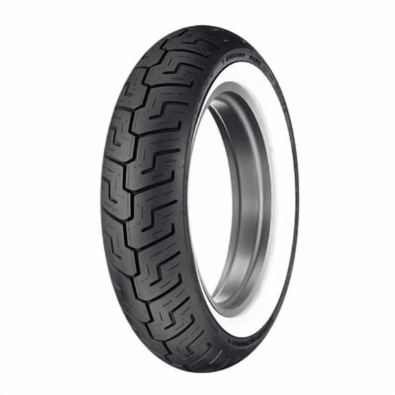 Dunlop D401 Rear Motorcycle Tire 150/80B-16 (71H) Wide White Wall for Yamaha Road Star Silverado XV1600AT 1999-2003
