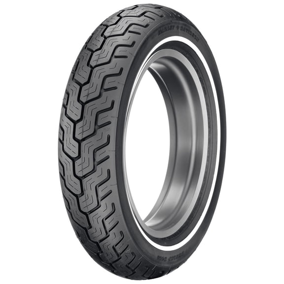 Dunlop Harley-Davidson D402 Rear Motorcycle Tire MU85B-16 (77H) Slim White Wall - Fits: Harley-Davidson CVO Dyna Wide Glide FXDWGSE 2002