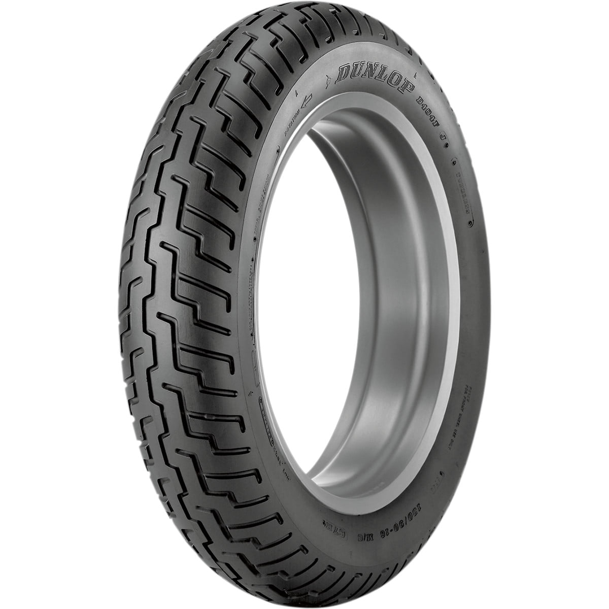 Dunlop D404 Front Motorcycle Tire 100/90-19 (57H) Black Wall