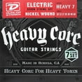 thumbnail image 1 of Dunlop DHCN1060 Heavy Core Nickel Steel Heavy NPS Electric Guitar 7 String Set, .010-.060, 1 of 2