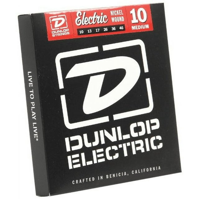 Dunlop DPS10 Plain Steel Medium Electric Guitar E String, .010