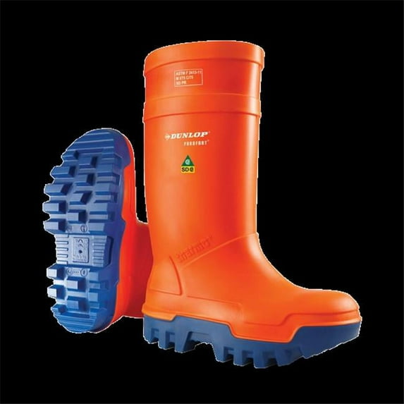 Dunlop E66234315 Dunlop Purofort Thermo Plus Full Safety, Orange & Blue - Size15