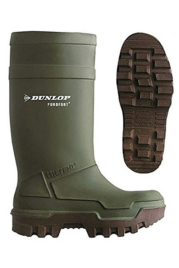 Dunlop Purofort Thermo full Safety Men's Knee Boot Green in 6