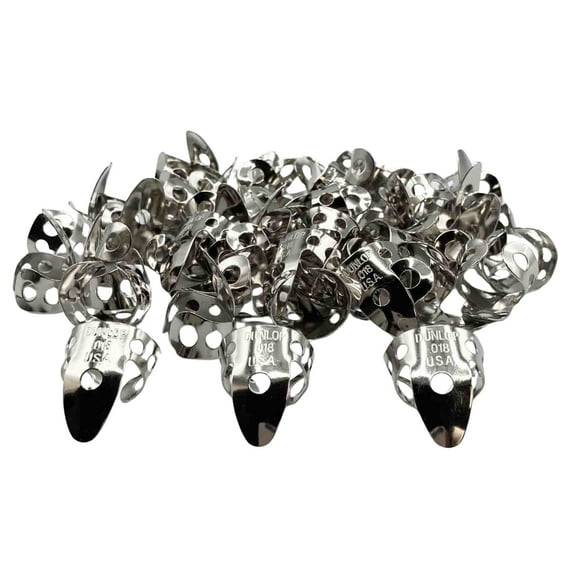 Dunlop Fingerpicks - Nickel Silver - .018mm - 50-Pack