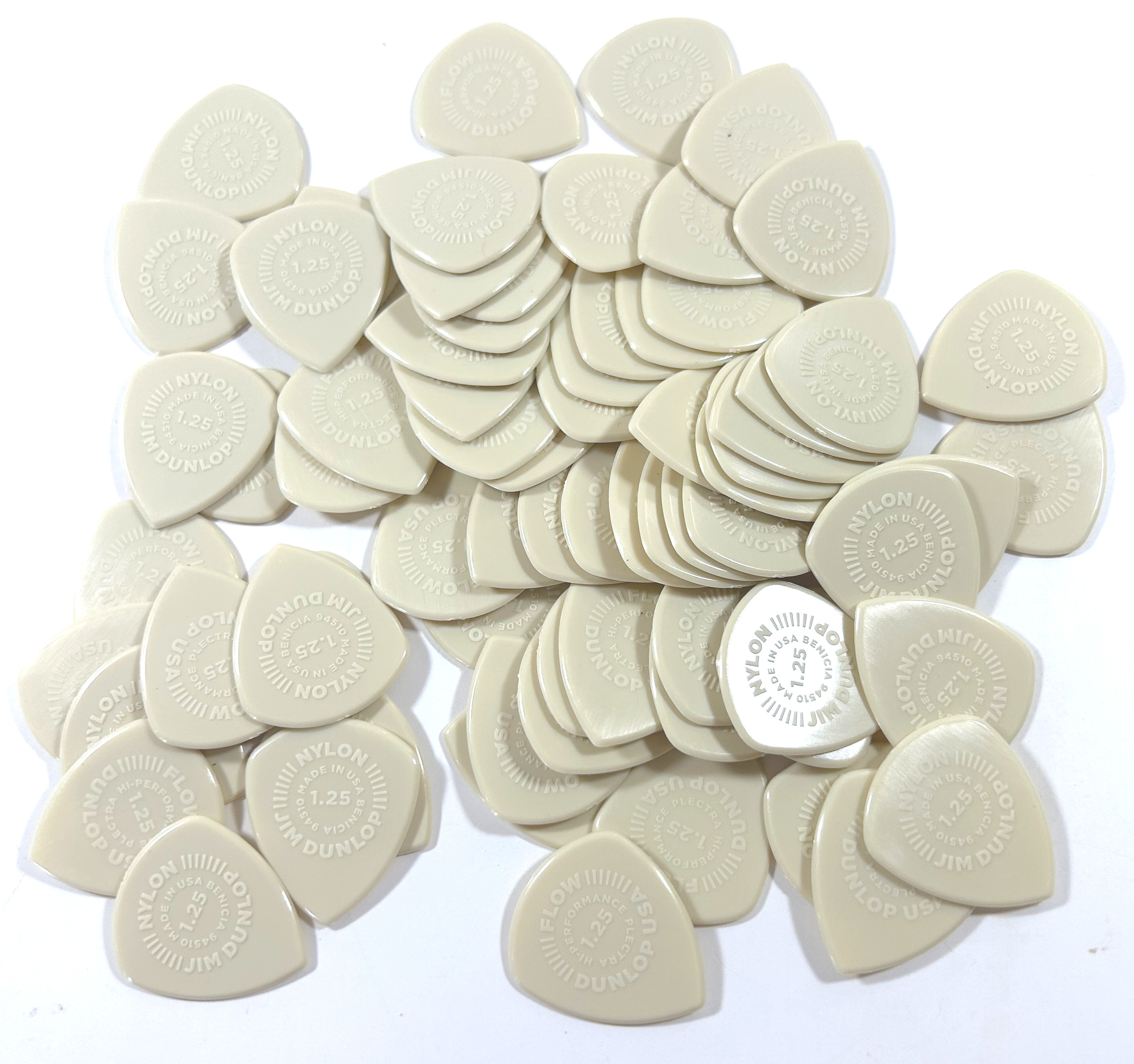Dunlop Flow Nylon Guitar Picks 1.25mm Extra Heavy 72 Pack