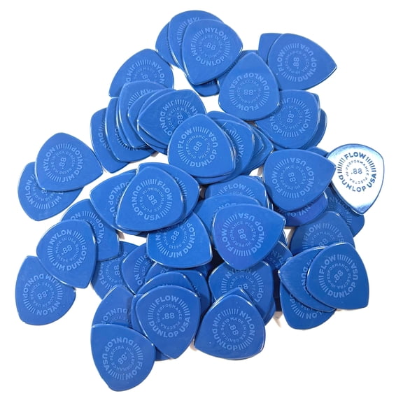 Dunlop Flow Nylon Guitar Picks .88mm Medium 72 Picks