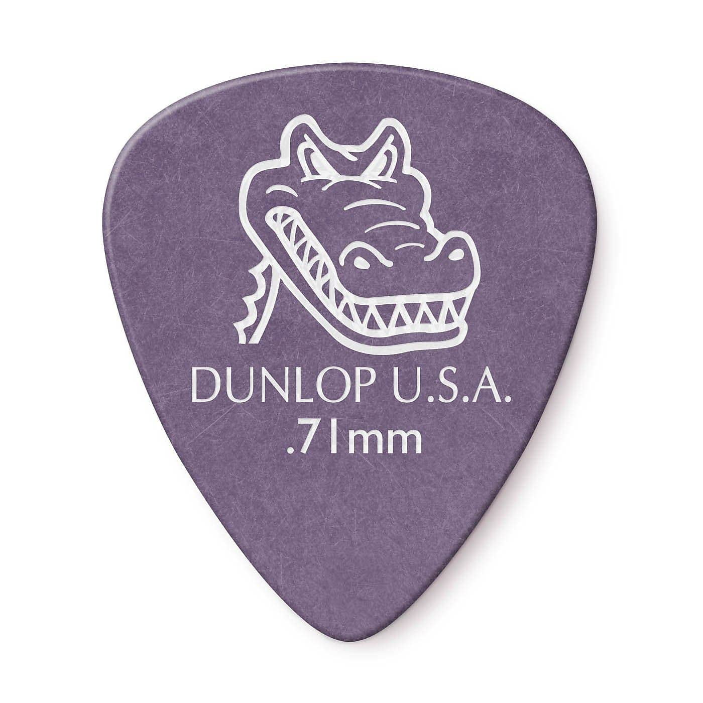 Dunlop Gator Grip Standard Guitar Picks, 0.71mm, 12 Pack