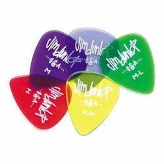 Dunlop Gels Standard Guitar Picks, 12 Pack (Medium-Light)