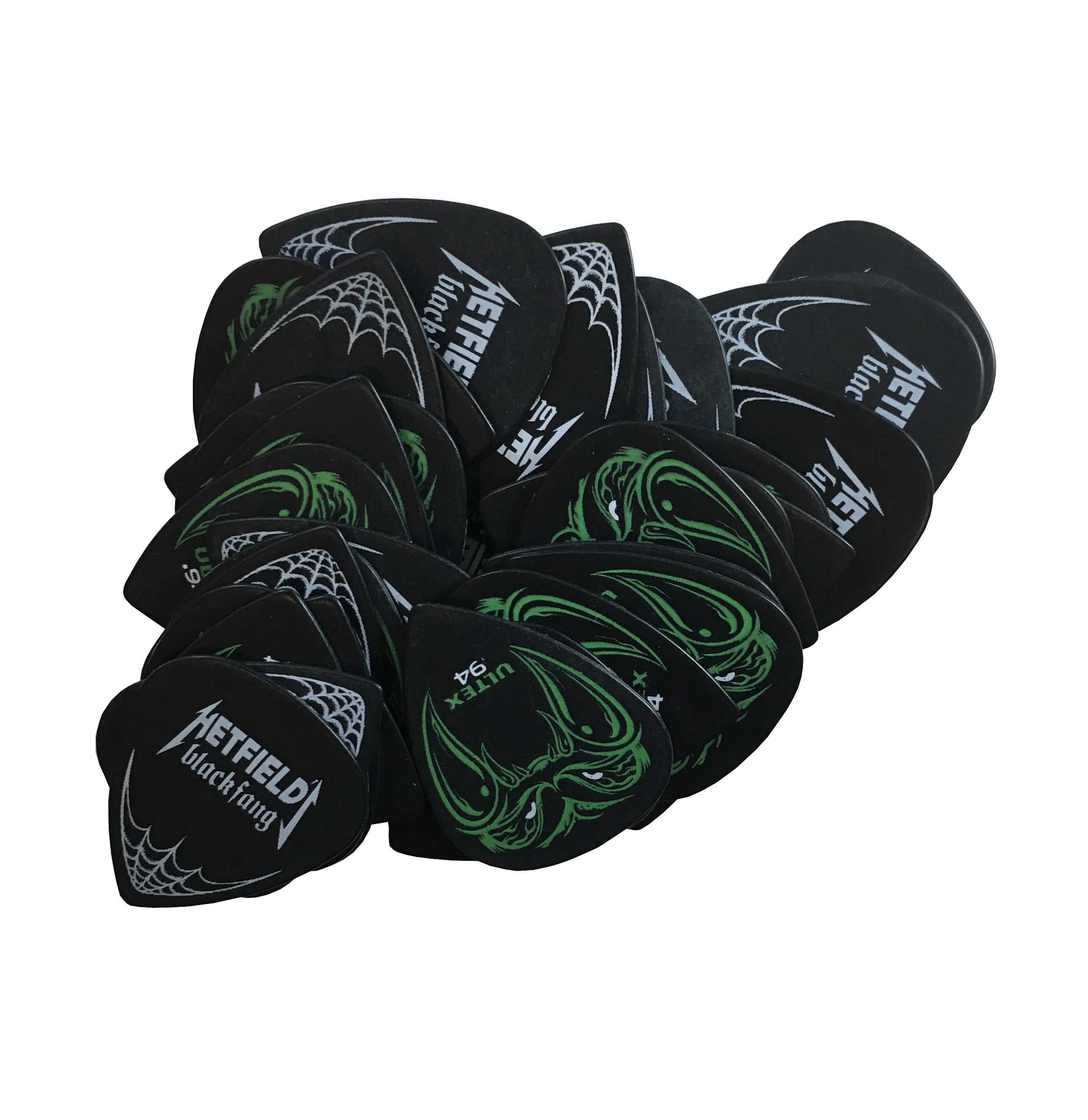 Dunlop Guitar PIcks Black Fang 24 Picks 1.0mm James Hetfield