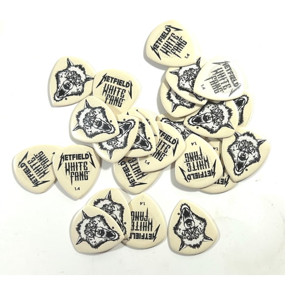 Dunlop Guitar PIcks White Fang 24 Picks 1.40mm James Hetfield