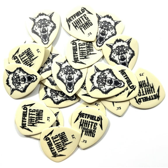Dunlop Guitar PIcks White Fang 24 Picks .73mm James Hetfield