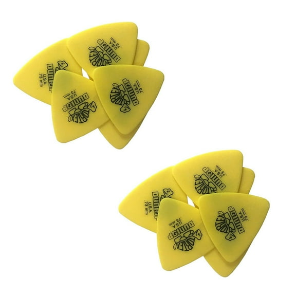 Dunlop Guitar Picks 12-Pack Tortex Tri (Triangle) 6 Pack .73 mm