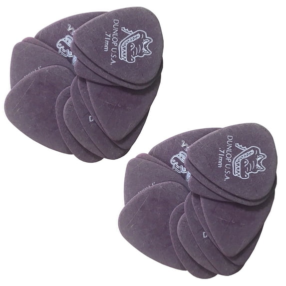 Dunlop Guitar Picks 24 Pack Gator Grip .71mm Medium 417P.71