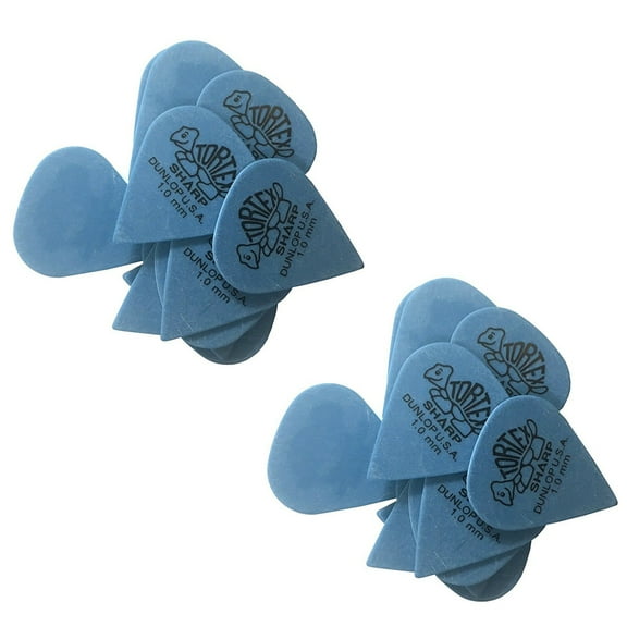 Dunlop Guitar Picks 24 Pack Tortex Sharp 1.0 picks 412P1.00