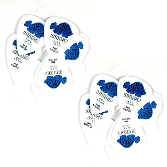Dunlop Guitar Picks 24 Pack Tortex Wedge 1.0mm 424P1.0