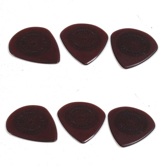 Dunlop Guitar Picks 6 Pack Primetone Jazz III XL Hand Sculpted Grip .73mm