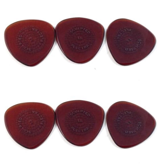 Dunlop Guitar Picks 6 Pack Primetone Semi-Round Hand Sculpted 1.5mm