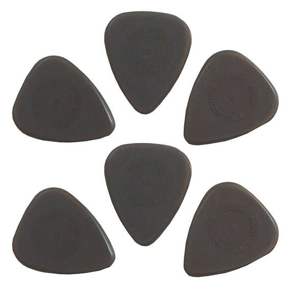 Dunlop Guitar Picks 6 Pack Primetone Standard Hand Sculpted 1.50mm