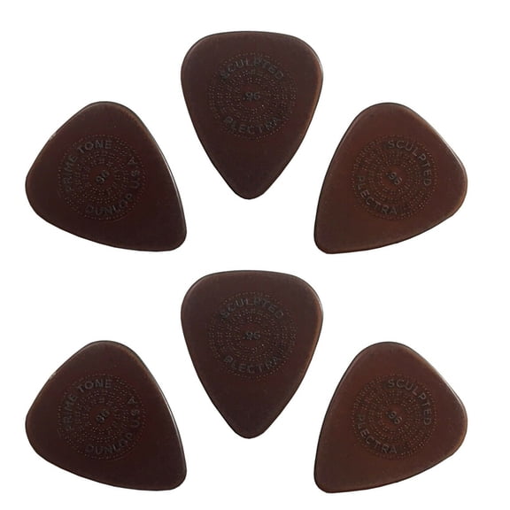 Dunlop Guitar Picks 6 Pack Primetone Standard Hand Sculpted .96mm