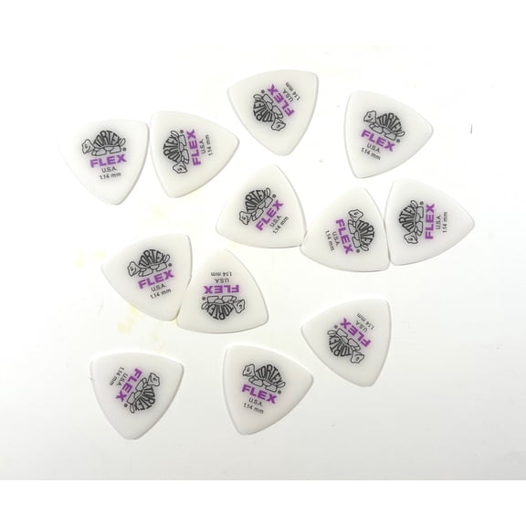 Dunlop Guitar Picks Flex Triangle 12 Picks 1.14mm Extra Heavy (456P1.14)