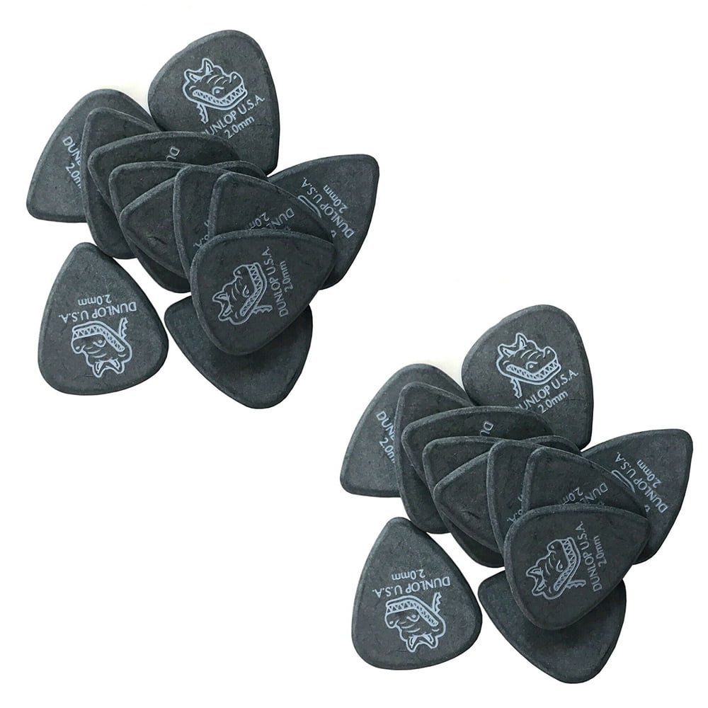 Dunlop Guitar Picks Gator Grip 24 Pack 2.0mm extra heavy (417P2.0 ...