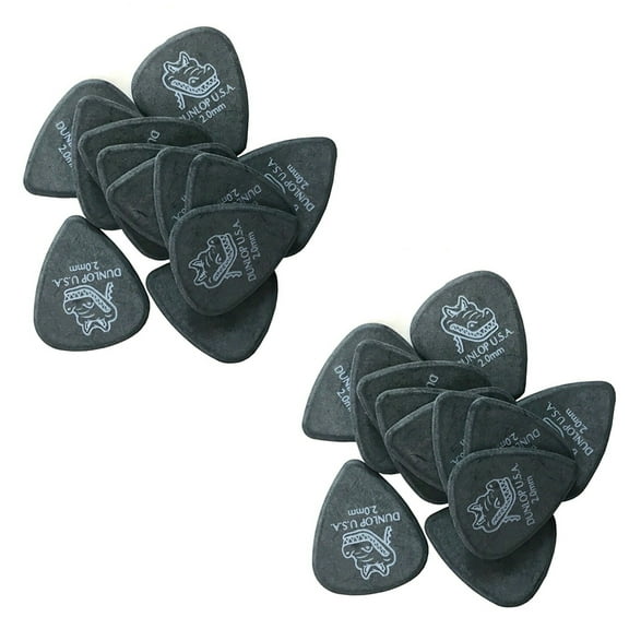 Dunlop Guitar Picks Gator Grip 24 Pack 2.0mm extra heavy (417P2.0)