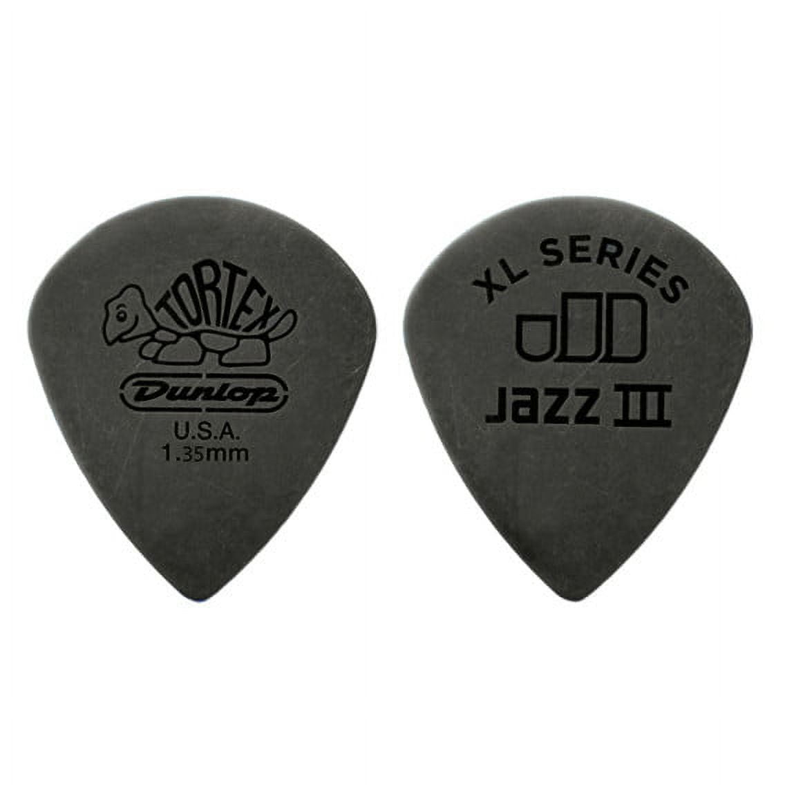 Dunlop Guitar Picks Jazz III XL 12 Pack 1.35 MM Light (498P1.35)