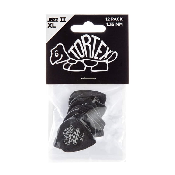 Dunlop Guitar Picks Jazz III XL Light 1.35 MM 12 Pack