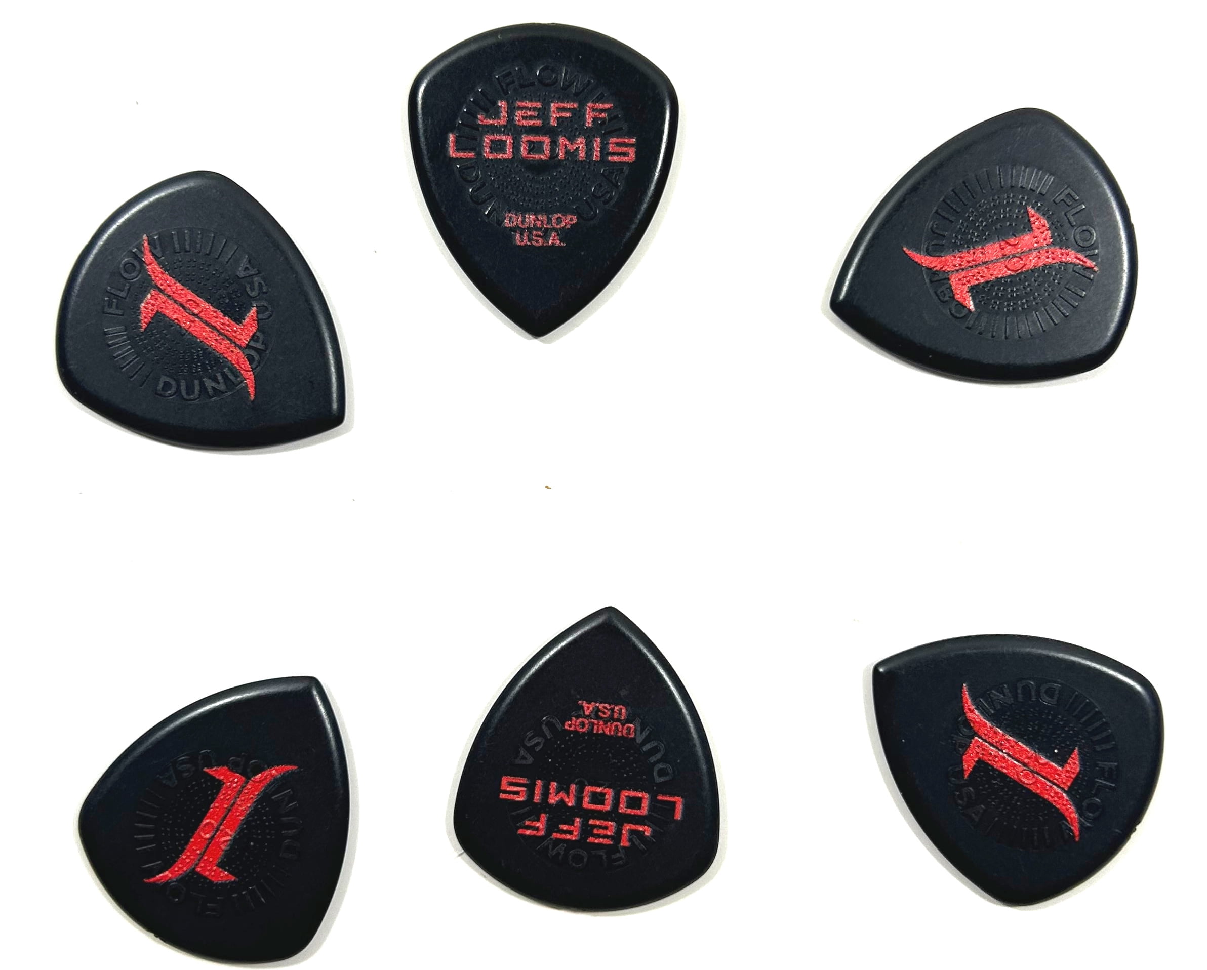 Dunlop Guitar Picks Jeff Loomis Custom Flow Jumbo 2.0mm 6 Picks Ultem Nevermore