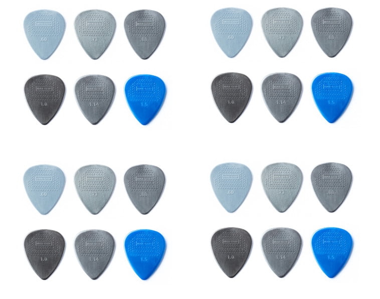 Dunlop Guitar Picks Max Grip Nylon Standard Variety Pack 24 Picks