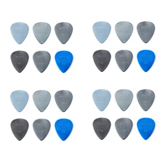 Dunlop Guitar Picks Max Grip Nylon Standard Variety Pack 24 Picks