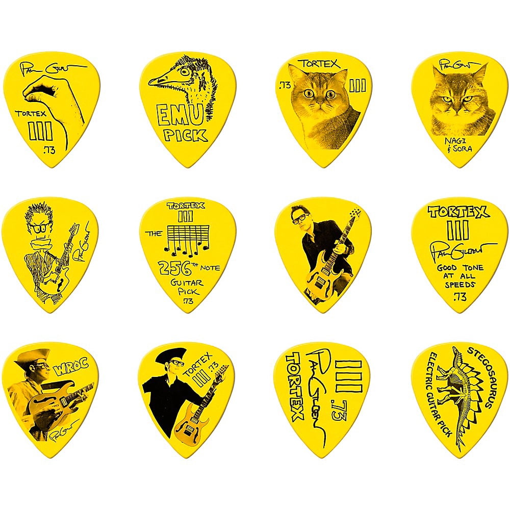 Dunlop Guitar Picks Paul Gilbert Custom Tortex III .73mm 36 Picks Custom Art