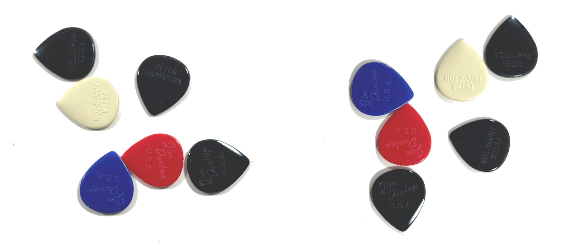 Dunlop Guitar Picks Peter Frampton Vintage Jazz Teardrop 12 Picks