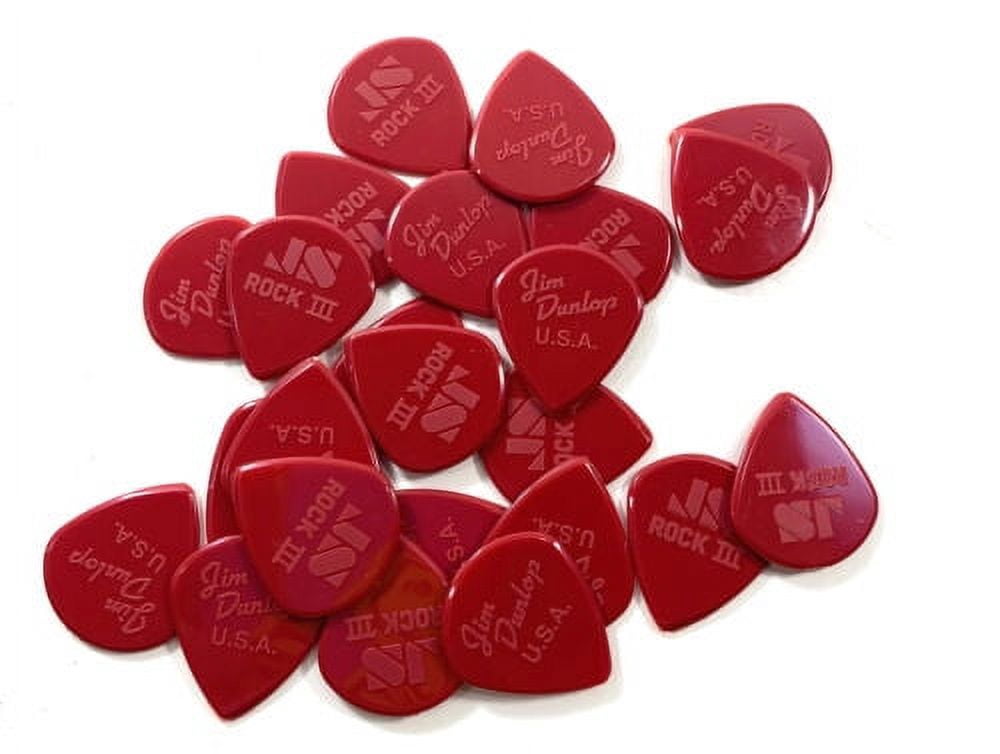 Dunlop Guitar Picks ROCK III Custom Jazz III Nylon 24 Picks