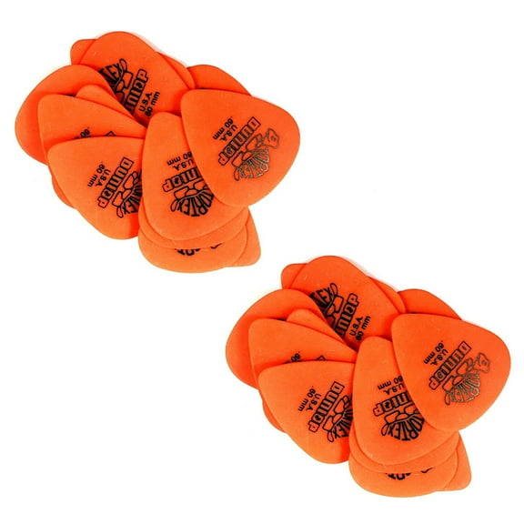 Dunlop Guitar Picks Tortex 24 Pack .60mm Light Orange (418.P60)