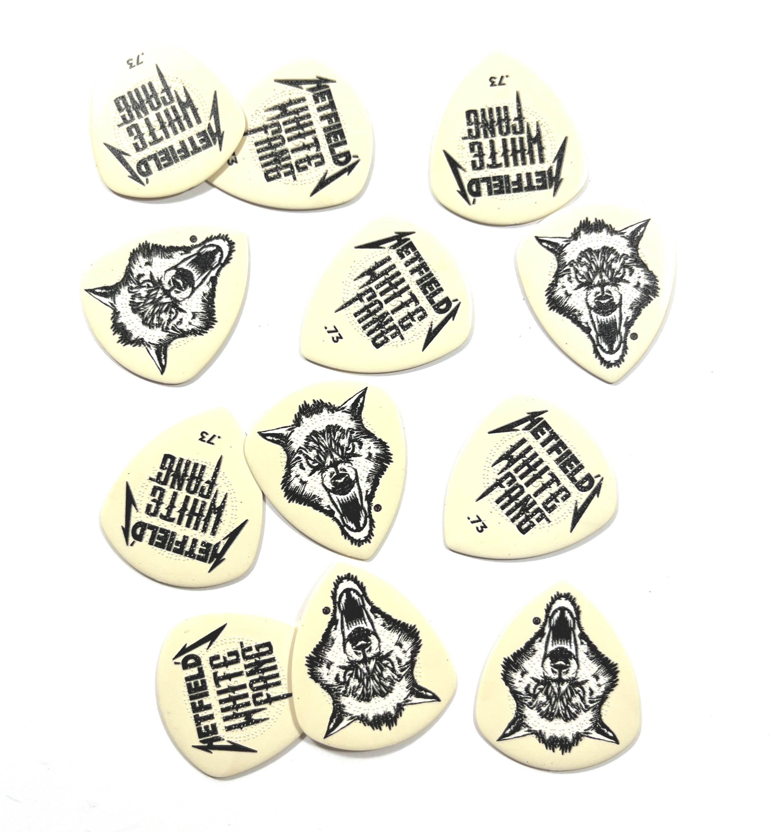 Dunlop Guitar Picks White Fang 12 Picks .73mm James Hetfield