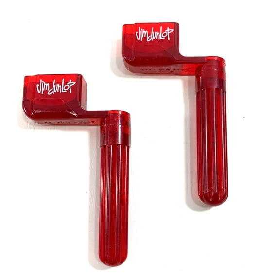 Dunlop Guitar String Winder 2-Pack Easy To Wind Strings Pulls Bridge Pins Too Gel Red