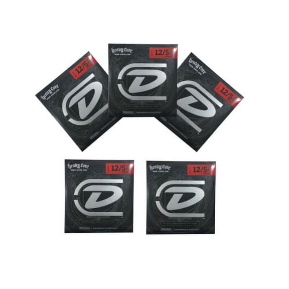 Dunlop Guitar Strings 5-Pack Heavy Core Heaviest Electric Extra Heavy