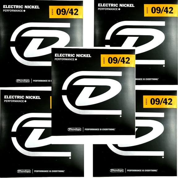 Dunlop Guitar Strings 5 sets Electric Nickel Wound Light 09-42