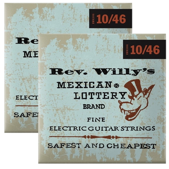 Dunlop Guitar Strings Electric Reverend Willy's Light 10 To 46 2 Pack