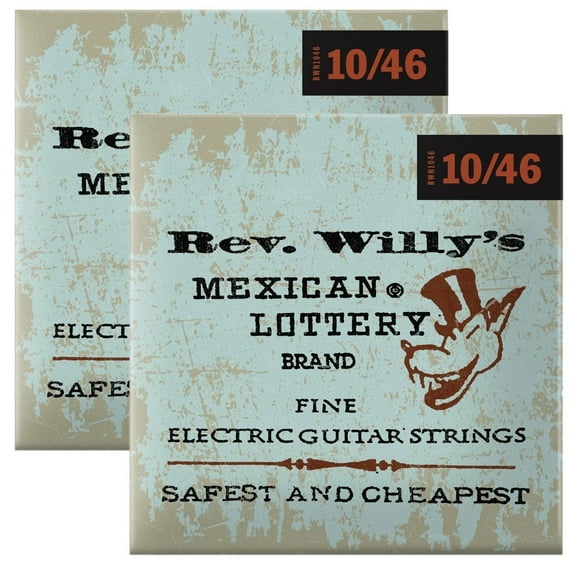 Dunlop Guitar Strings Electric Reverend Willy's Light 10 To 46 2 Pack