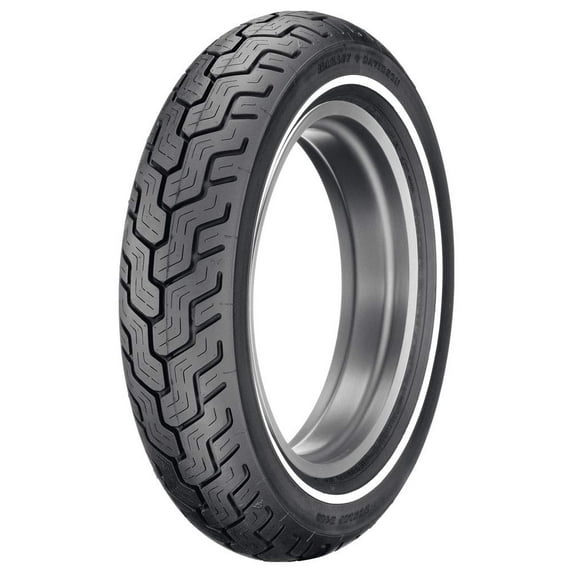 Dunlop Harley-Davidson D402 Rear Motorcycle Tire MT90B-16 (74H) Slim White Wall For Harley-Davidson® Dyna Glide FXD/C/I ® 1994-2001