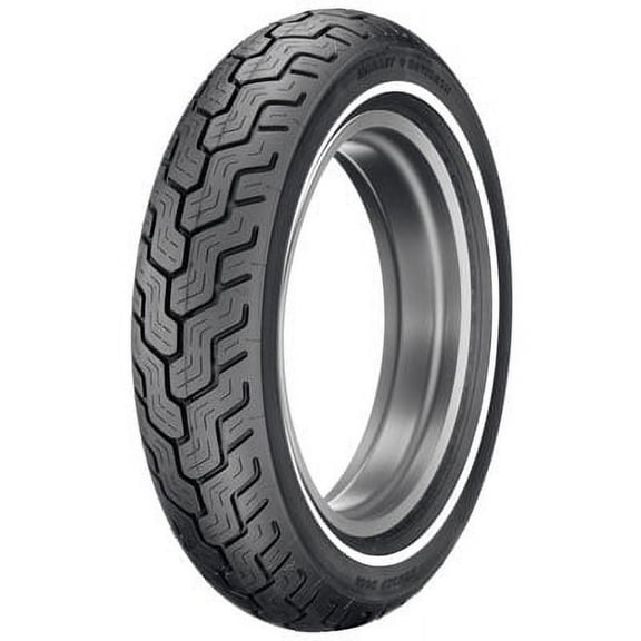 Dunlop Harley-Davidson D402 Rear Motorcycle Tire MU85B-16 (77H) Slim White Wall for Harley-Davidson Dyna Low Rider FXDL 2002-2005