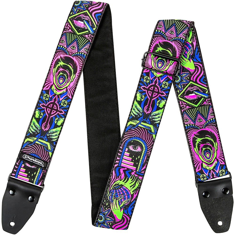 Dunlop I Love Dust Guitar Strap Headspace Green